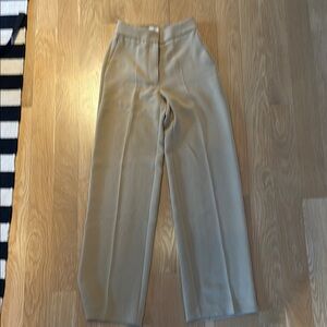 Chic Tan High-Waisted Trousers